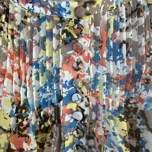 New Directions Dress Size 14 Boho Abstract Print Sleeveless Elastic Waist - Picture 4 of 7